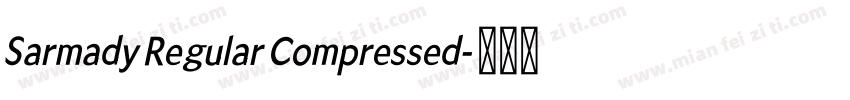Sarmady Regular Compressed字体转换